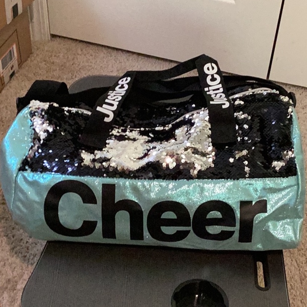 NWOT justice sequin cheer bag